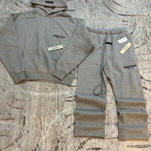 Essentials dark oat x small set hoodie and pants